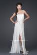 Picture of: Silk Long Gown with Corset Top and Chiffon Skirt in White, Style: 15586, Main Picture