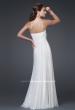 Picture of: Floral Embellished Silk Chiffon Gown with Ruching in White, Style: 15648, Back Picture