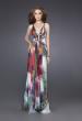 Picture of: Floral Print Dress with Beaded Straps and Open Back in Multi, Style: 15689, Main Picture