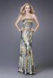 Picture of: Animal Print Mermaid Prom Gown with Flared Skirt in Multi, Style: 16000, Detail Picture 1