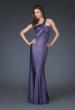 Picture of: One Shoulder Side Cut Out Prom Dress with Beading in Purple, Style: 16072, Main Picture