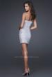 Picture of: Sexy Short Ombre Sequined Dress with Beading in Multi, Style: 16285, Back Picture