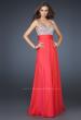 Picture of: Jewel Encrusted Prom Gown with A-line Skirt in Blue, Style: 16802, Detail Picture 3