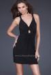 Picture of: Short Keyhole From Dress with Beading and Cut Outs in Black, Style: 16855, Main Picture
