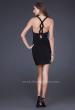 Picture of: Short Keyhole From Dress with Beading and Cut Outs in Black, Style: 16855, Back Picture