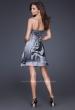 Picture of: Strapless Zebra Print Dress with Rhinestone Accents in Multi, Style: 16859, Back Picture