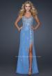 Picture of: Sweetheart Neck Long Prom Dress with Font Slit and Beads in Blue, Style: 17431, Main Picture