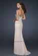 Picture of: Sexy Strapless Sequined Prom Dress with Beading and Slit in Nude, Style: 17466, Back Picture