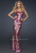 Picture of: Form Fitting Sequin Dress with Sweetheart Neckline in Pink, Style: 17480, Main Picture