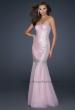Picture of: Long Mermaid Prom Dress with Beading in Pink, Style: 17729, Main Picture