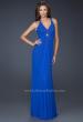 Picture of: Long Prom Gown with Keyhole Accent and Intricate Bust in Blue, Style: 17956, Main Picture