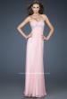 Picture of: Long Chiffon Dress with Sequin Bodice and Empire Waist in Pink, Style: 18198, Main Picture