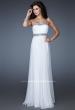 Picture of: Chiffon Prom Gown with Beaded Neckline and Empire Waist in White, Style: 18241, Main Picture