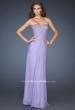 Picture of: Rhinestone Encrusted Dress with Vintage Inspired Pattern in Purple, Style: 18347, Detail Picture 1