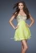 Picture of: Flirty Cocktail Dress with Layered Chiffon Skirt in Green, Style: 18418, Main Picture