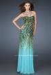 Picture of: Chiffon Dress with Ombre Animal Print and Strappy Back in Print, Style: 18436, Main Picture
