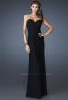 Picture of: Sequined One Shoulder Gown with Sweetheart Neckline in Black, Style: 18698, Main Picture
