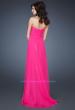 Picture of: A-line Empire Waist Prom Dress with Jeweled Bodice in Pink, Style: 18786, Back Picture