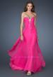 Picture of: Long Prom Dress with Rhinestones and Layered Skirt in Pink, Style: 18856, Main Picture