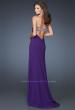 Picture of: Strapless Jersey Prom Dress with Embellished Trim in Purple, Style: 18916, Back Picture