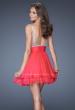 Picture of: Short Prom Dress with Intricately Embellished Bodice in Pink, Style: 19469, Back Picture