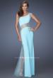 Picture of: Long Prom Dress with Jewel and Beaded Embellishments in Blue, Style: 19867, Main Picture