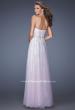 Picture of: Strapless Sweetheart Prom Dress with Lice Lining and Tulle in Pink, Style: 19967, Back Picture