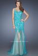 Picture of: Mermaid Style Prom Dress with Boat Neck and Lace in Blue, Style: 19991, Detail Picture 1