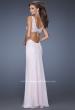 Picture of: Sparkling Lace Bodice Prom Dress with Open Lower Back in Pink, Style: 20022, Back Picture