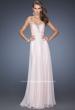 Picture of: Long Vintage Inspired Prom Gown with Beads and Jewels in Pink, Style: 20027, Detail Picture 1