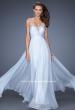 Picture of: Long Vintage Inspired Prom Gown with Beads and Jewels in Blue, Style: 20027, Detail Picture 3