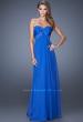 Picture of: Strapless Prom Gown with Empire Waist and Jewels in Blue, Style: 20042, Detail Picture 2