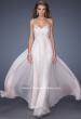 Picture of: Chiffon Prom Gown with Empire Waist and Jewels in Pink, Style: 20057, Main Picture