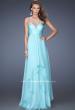 Picture of: Sweetheart Chiffon Gown with Tiered Layer Skirt in Blue, Style: 20060, Main Picture