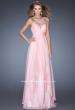 Picture of: Sweetheart Chiffon Gown with Tiered Layer Skirt in Pink, Style: 20060, Detail Picture 1