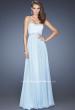 Picture of: Strapless Prom Dress with Gathered Skirt and Stones in Blue, Style: 20128, Main Picture