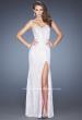 Picture of: Lace Prom Dress with Sweetheart Neckline and Side Slit in White, Style: 20165, Main Picture