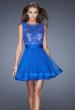 Picture of: Tulle Skirt Short Cocktail Dress with Jewel Details in Blue, Style: 20429, Main Picture