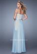 Picture of: Embellished Cocktail Dress with Detachable Chiffon Skirt in Blue, Style: 20446, Back Picture