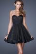 Picture of: Sweetheart Neckline Cocktail Dress with Lace in Black, Style: 20563, Main Picture