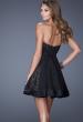 Picture of: Sweetheart Neckline Cocktail Dress with Lace in Black, Style: 20563, Back Picture