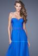 Picture of: Beaded Lace Applique Sweetheart Neckline Prom Dress in Blue, Style: 20669, Main Picture