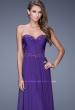 Picture of: Beaded Lace Applique Sweetheart Neckline Prom Dress in Purple, Style: 20669, Detail Picture 7