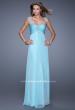 Picture of: Sweetheart Chiffon Prom Dress with Embellishments in Blue, Style: 20678, Detail Picture 1
