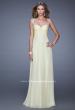 Picture of: Sweetheart Chiffon Prom Dress with Embellishments in Yellow, Style: 20678, Detail Picture 4