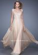 Picture of: Beaded Lace Sweetheart Prom Dress with Sheer Straps in Nude, Style: 20701, Detail Picture 2