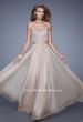 Picture of: Vintage Inspired Strapless Prom Dress with Embellishments in Nude, Style: 20708, Main Picture