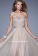 Picture of: Vintage Inspired Strapless Prom Dress with Embellishments in Nude, Style: 20708, Detail Picture 1