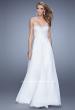 Picture of: Vintage Inspired Strapless Prom Dress with Embellishments in White, Style: 20708, Detail Picture 3
