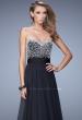 Picture of: Vintage Inspired Strapless Prom Dress with Embellishments in Black, Style: 20708, Detail Picture 4